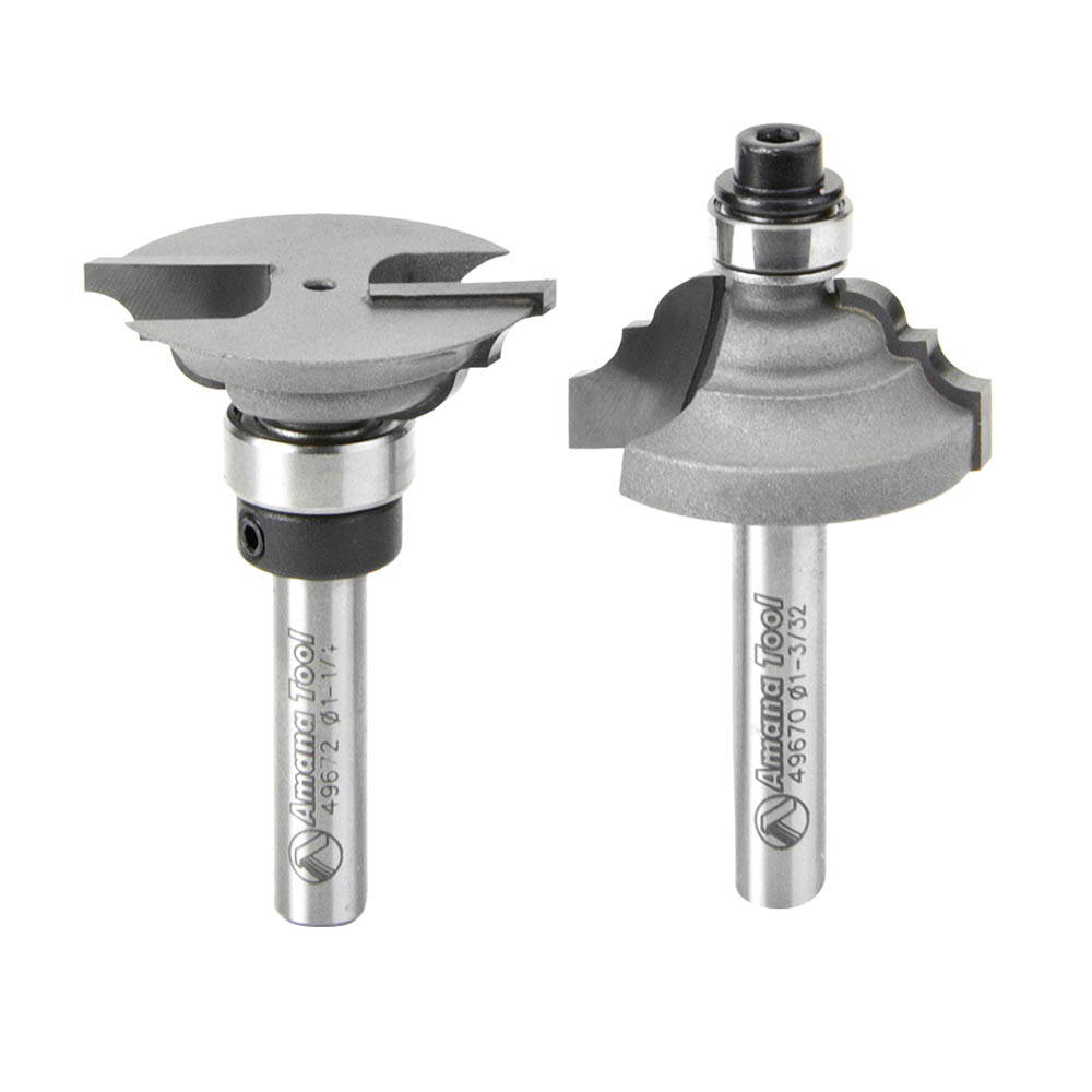 2-Piece Classical Stile/Rail Bit Set, 1/4