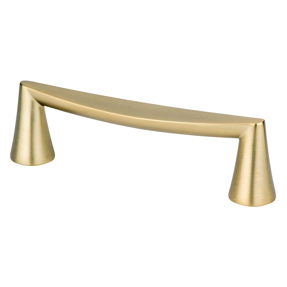 96mm Domestic Bliss Handle Pull, Modern Brushed Gold | Würth Louis