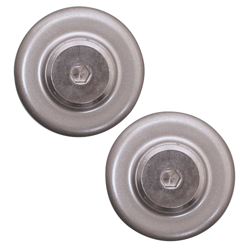 【オープニング 大放出セール】 End Rail Cap Louis Würth | Finish Nickel Satin Kit, Stop IndustrialHardware