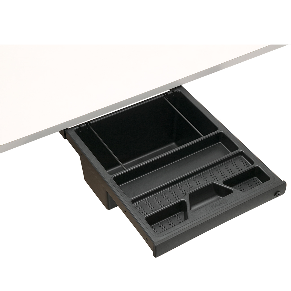 DWR2 Keyboard/Storage Drawer Tray, Under-Mount, Matte Black