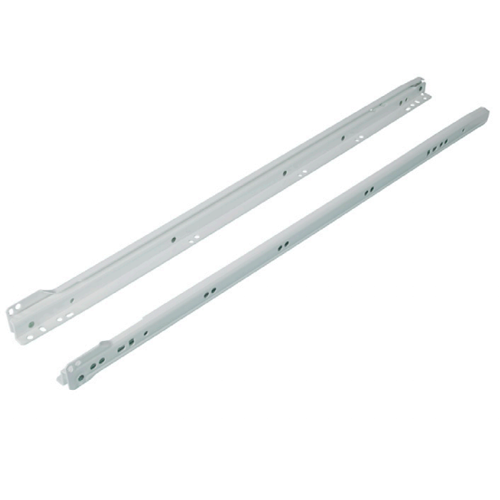 【Discovery】Muley Slide‐WHITE 6610 Euro Drawer Slide with 100lb Capacity, 3/4 Extension