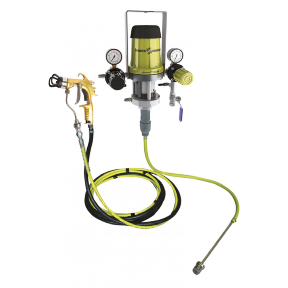 10C18 Wall-Mount Airmix Paint Pump System with Xcite Gun