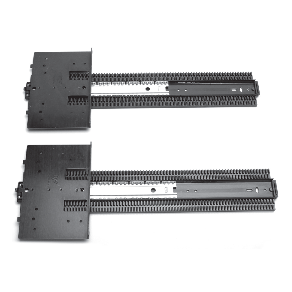 knoll1脚 8091 4x4 Pocket Door Slide No Baseplate, 75lb Capacity, Ebony