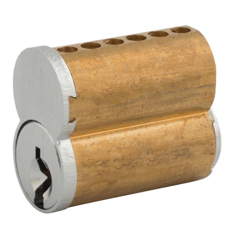 207 Series 7 Pin Core SFIC Cylinder, Satin Chrome, Keyway KMT300