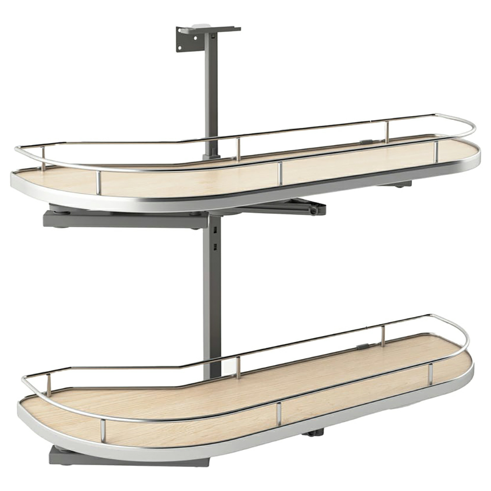 2-Tier Girasolo Right-Hand Blind Corner Pull-Out with Soft-Closing