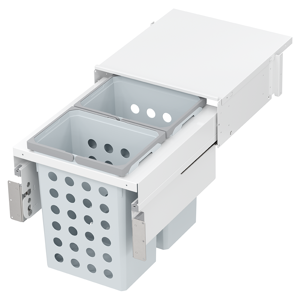 WASH Space XX Double 35QT Full Height Hamper System for 18